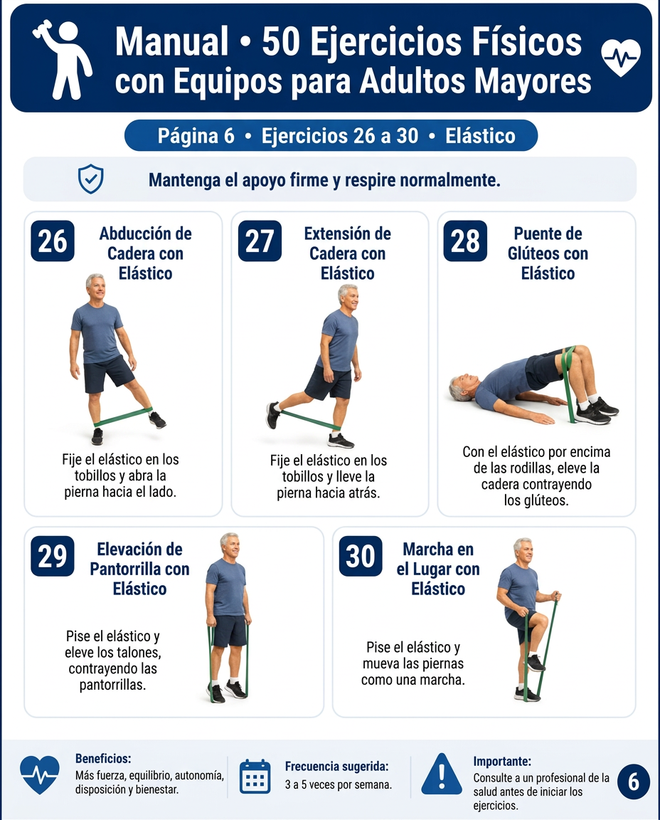 Guía de ejercicios para adultos mayores