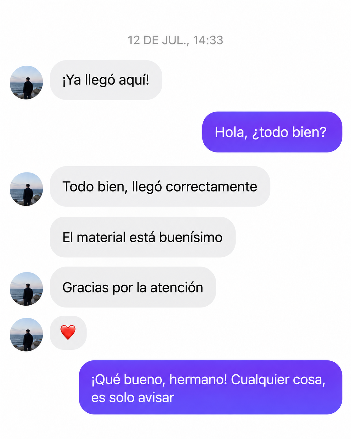 Testimonio 4: traducción al español proporcionada por el responsable del material